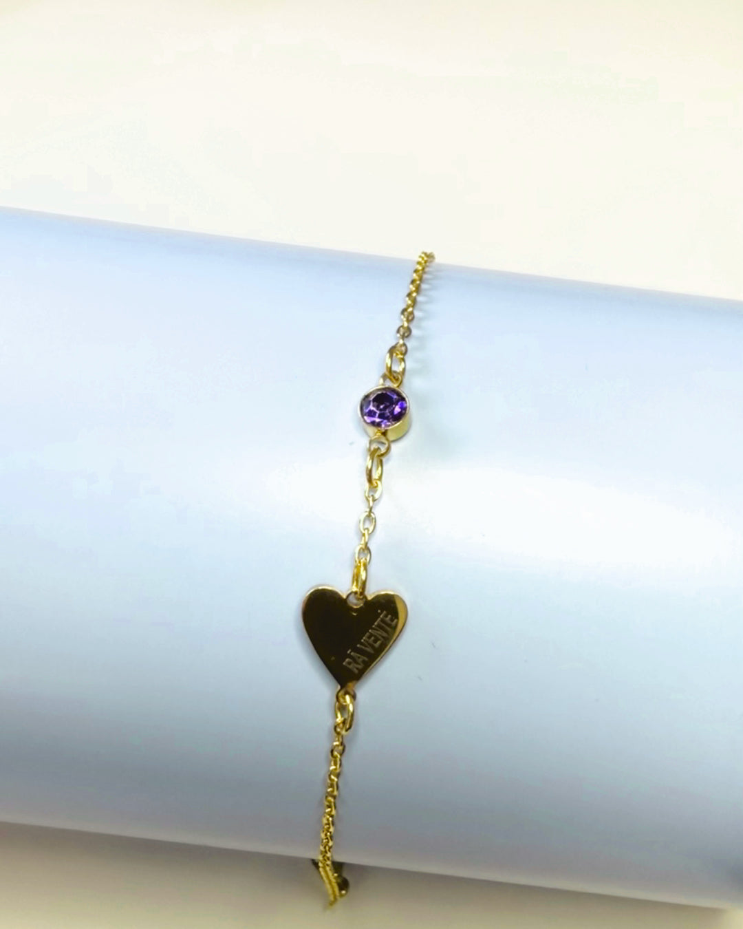 Bracelet 700 Heart with a Zirconia stone