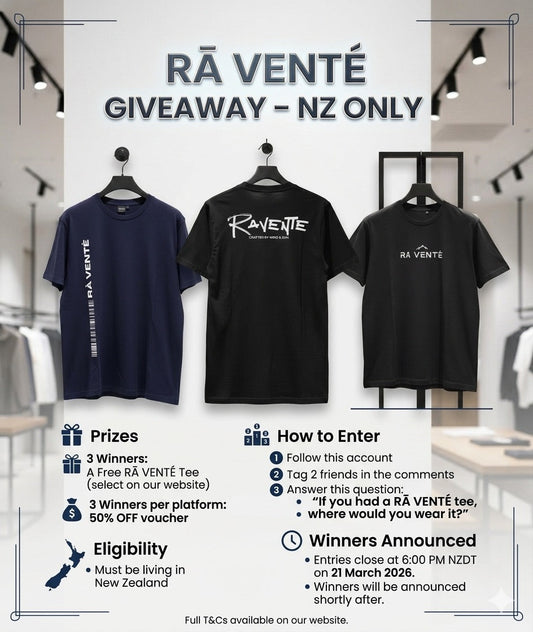 RĀ VENTÉ GIVEAWAY – NZ ONLY