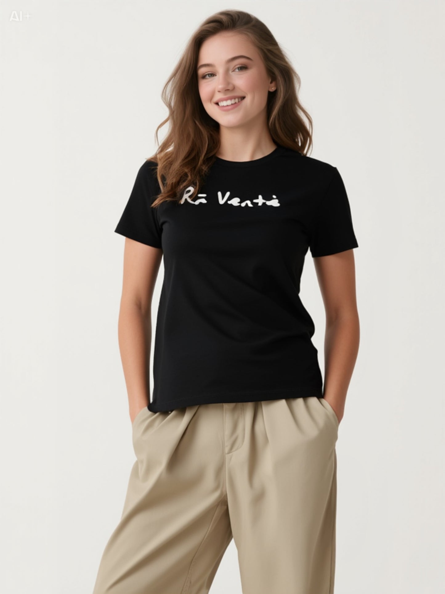 Tee W105 Arc Italic Black