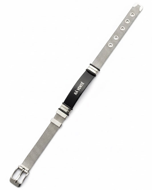 Watch Bracelet 715 Mono Black Silver