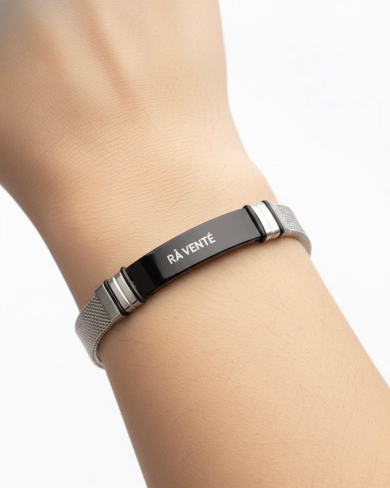 Watch Bracelet 715 Mono Black Silver