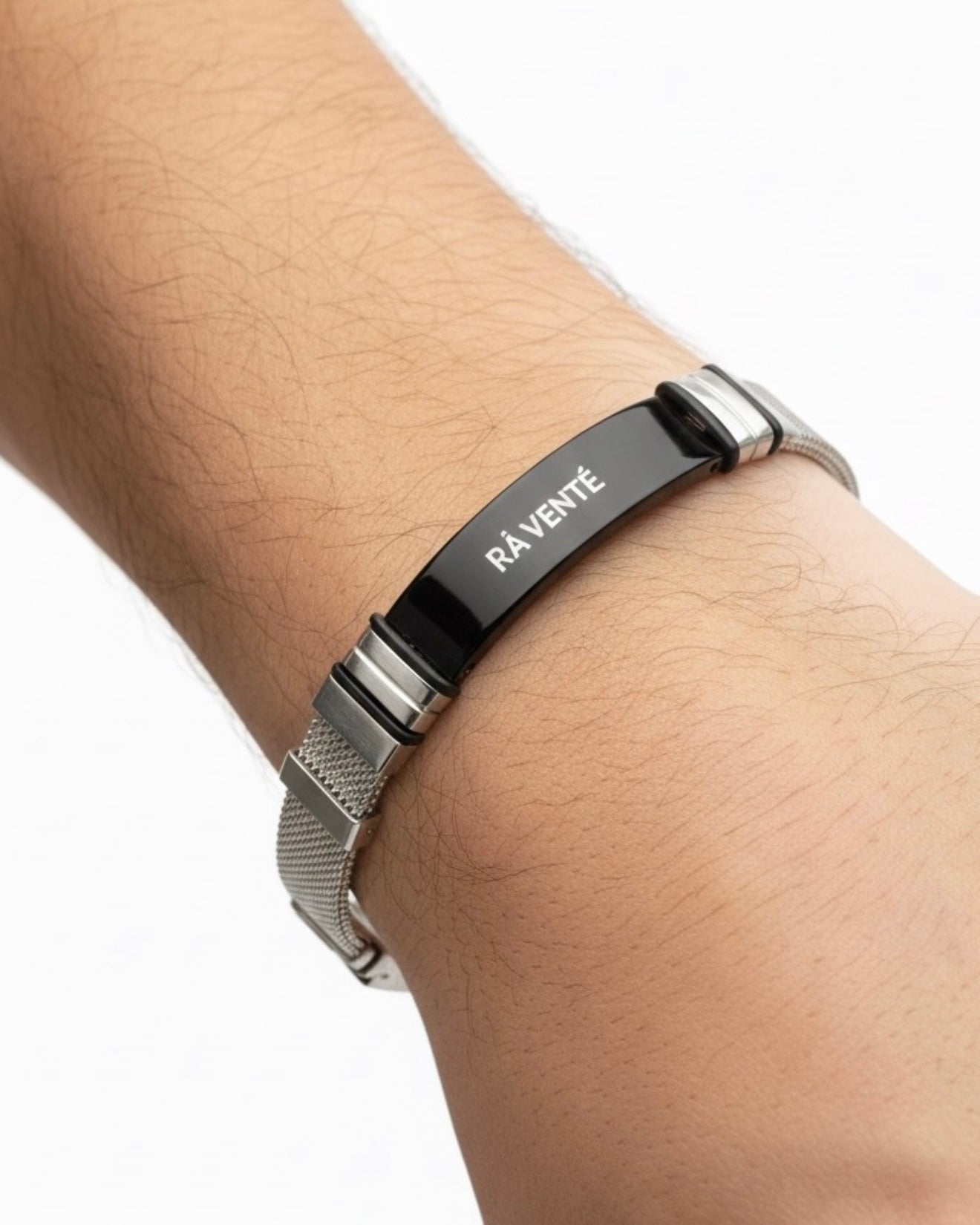 Watch Bracelet 715 Mono Black Silver
