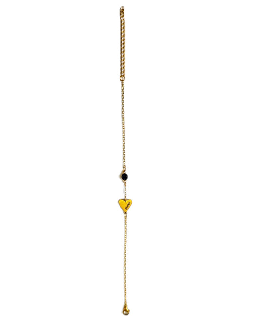 Bracelet 700 Heart with a Zirconia stone